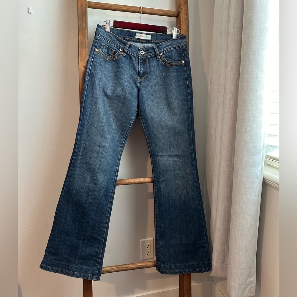Dolce & Gabbana Blue Flare Jeans